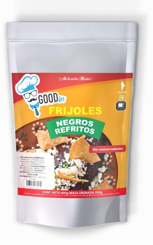 Frijoles negros refritos